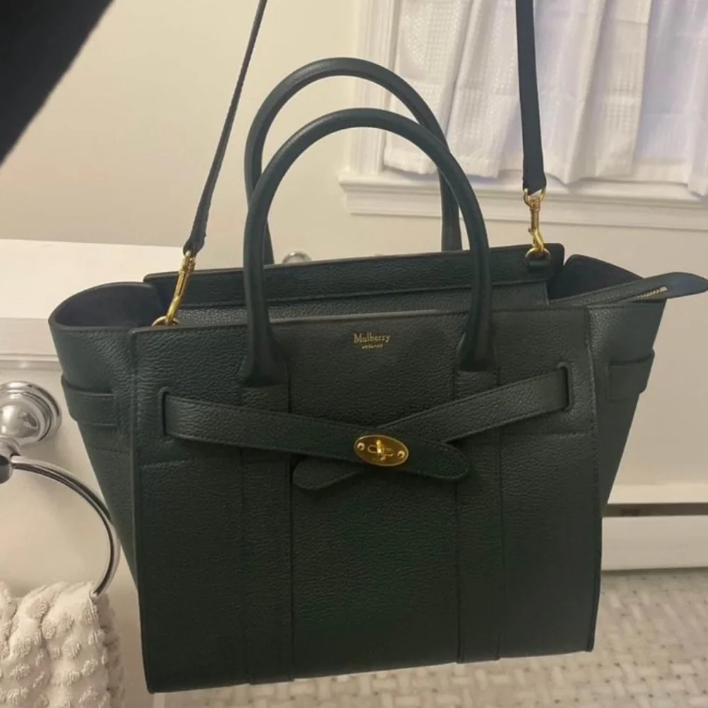 Mulberry Bag - Small Zipped Bayswater Leather Satchel - Picture 5 of 8